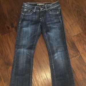 Von Zipper Dark wash bootcut jeans with stiching